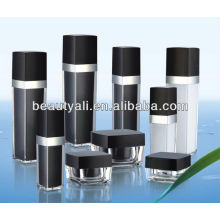 50ml square plastic cosmetic bottles black plastic bottles